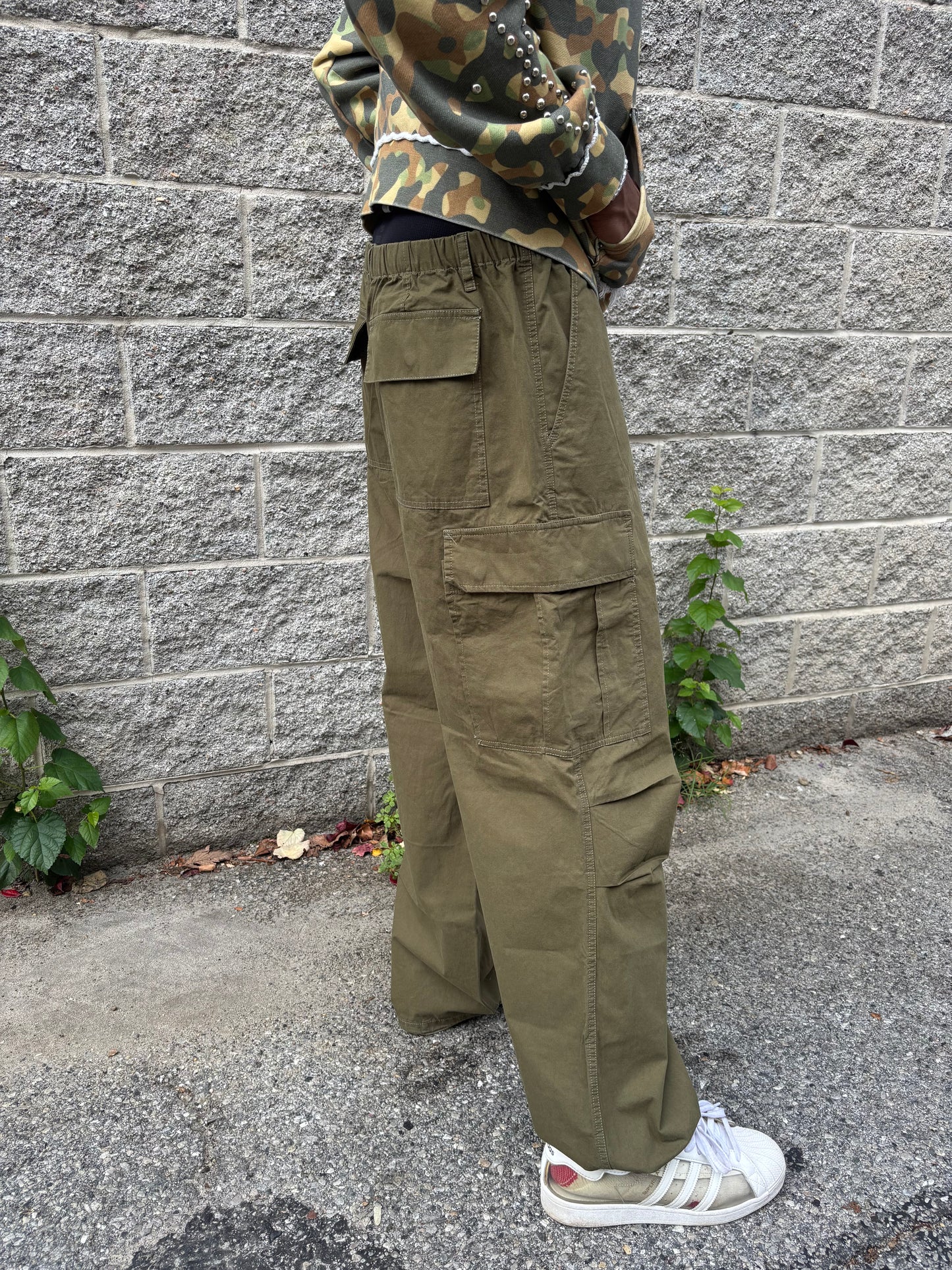 parachute pants (olive)